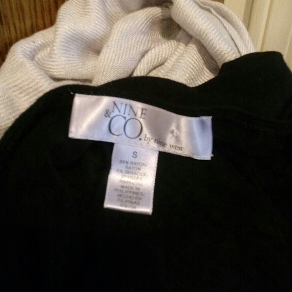 Nine&Co 3/4 Sleeve Black Dress Size S - Picture 5 of 5
